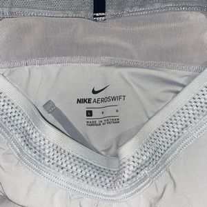 White Nike Aeroswift 4 inch Running Shorts